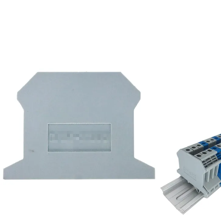 

10pcs/lot D-UK2.5/1.5 END PLATE Din Rail Uneiversal screw type Terminal Blocks End Cap for UK2.5B UK-2.5B