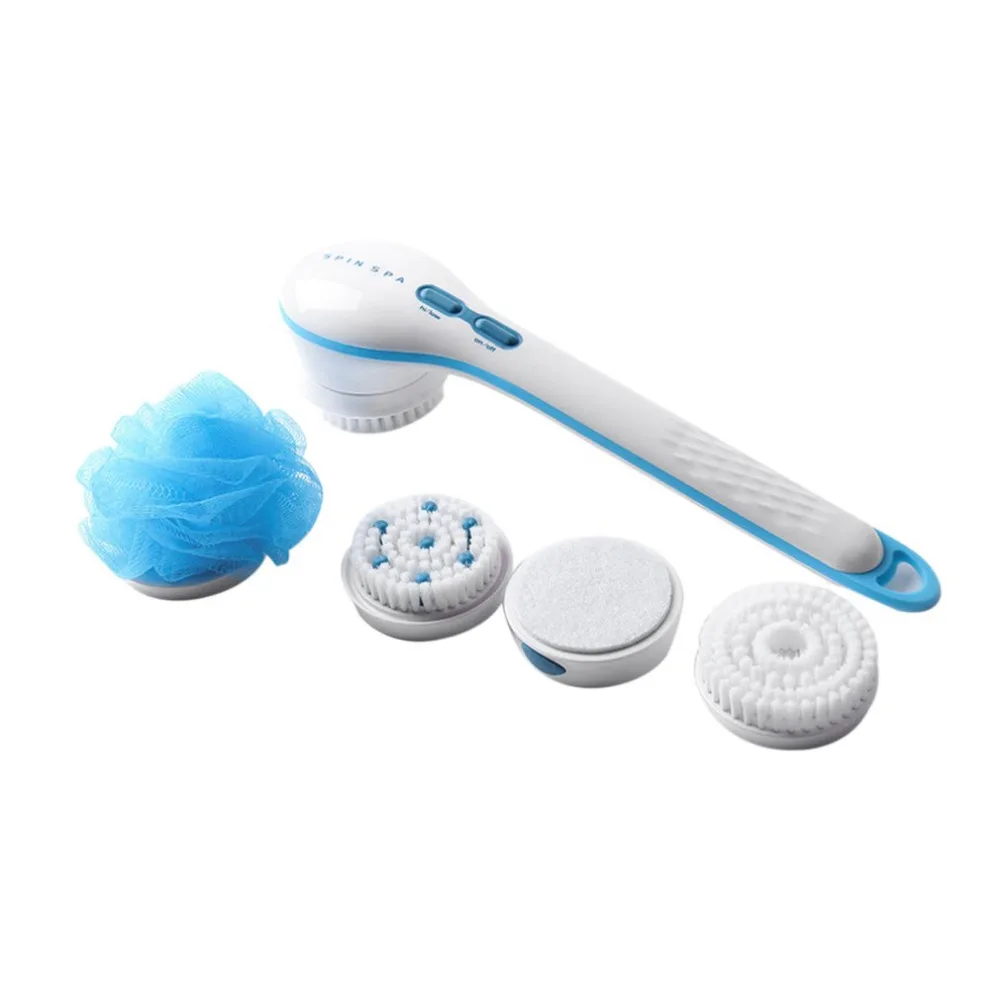 SPA Electric Massage Bath Brush Long Handle Body Clean Brush Creative