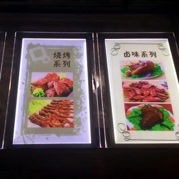 

Acrylic frame led menu panels display advertising signs light boxes