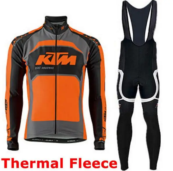 Pro team Ktm Cycling Jerseys Ropa Ciclismo maillot/Winter thermal fleece Bicycle clothing mens Bicycle clothing bike clothes
