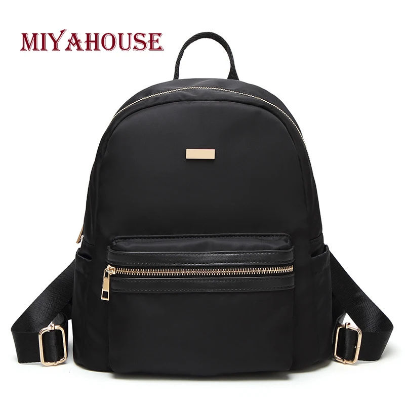 

Miyahouse Minimalist Solid Color Lady Travel Bag High Quality PU Leather Woman Rucksack Fashion Korean Style Backpack For Female