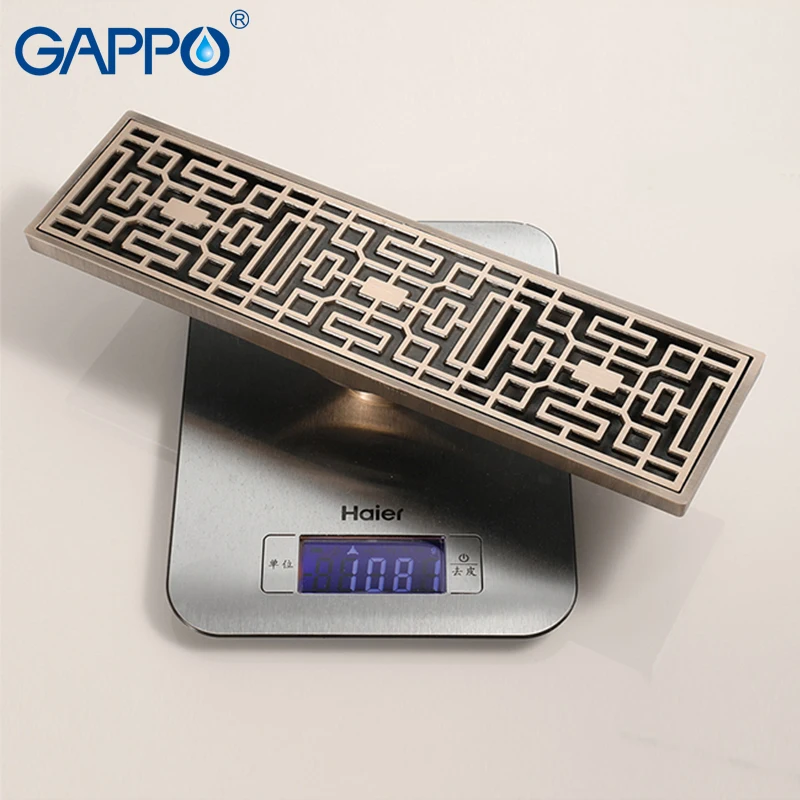 Прямоугольные стоки GAPPO резное Художественное покрытие для ванной комнаты