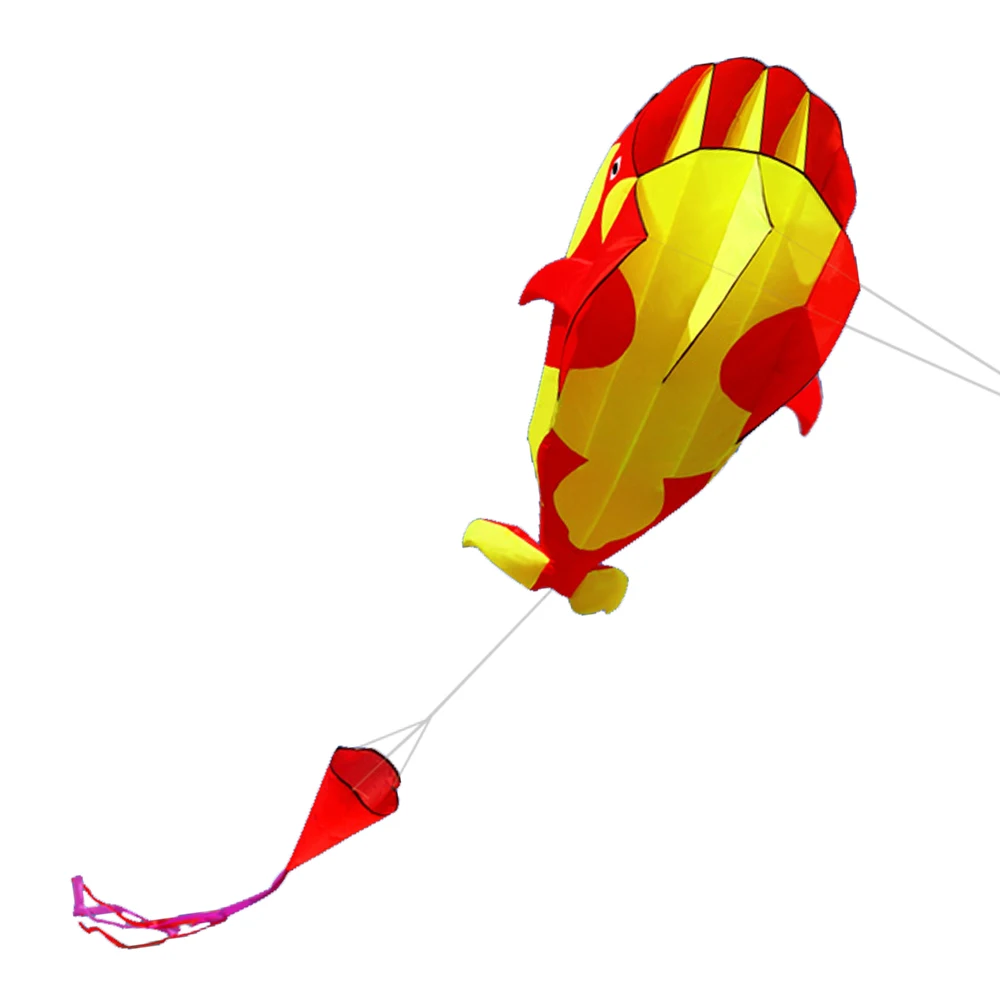 3D воздушный змей огромный Бескаркасный Мягкий Нейлоновый Летающий змей Летающий большой кит воздушный змей детский спортивный пляжный змей легко летает оптом