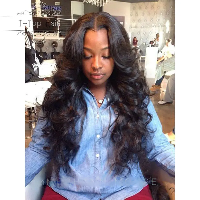 

100% Human Hair Full Lace Wigs 130% density Body Wave Lace Front Wigs Natural Black Full Lace Wigs For Black Women Free Shipping
