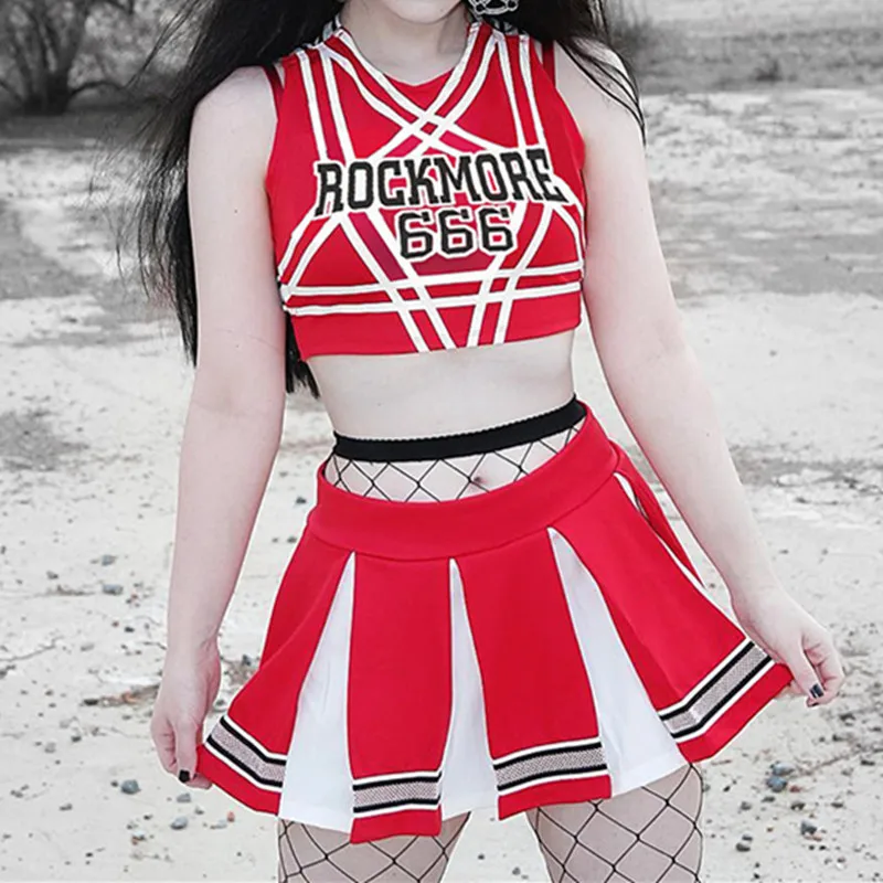 

Gothic Punk Fitness Workout Tank Top 2019 Summer Bandage Backless Crop Top Women Streetwear Letter Print Cropped Top Red Camis