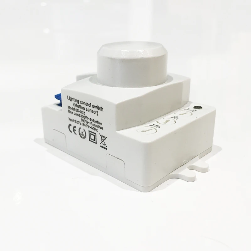 CMBetter Mini Microwave Radar Sensor Light Switch PIR Occupancy Body Motion Detector 220-240VAC time setting Adjustable  (2)