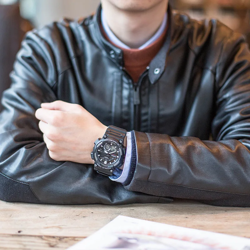 Casio Часы спортивные серии Смарт двойной дисплей многофункциональные электронные