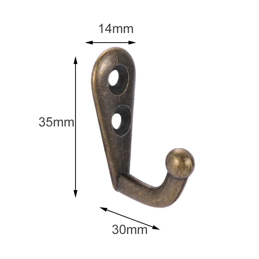 10 шт., ретро держатель для ключей, домашний декор, Ретро стиль, пальто, полотенце, настенная вешалка, крючок, маленький размер, дверь, мебель, шкаф, вешалка, деревянный крючок, сделай сам