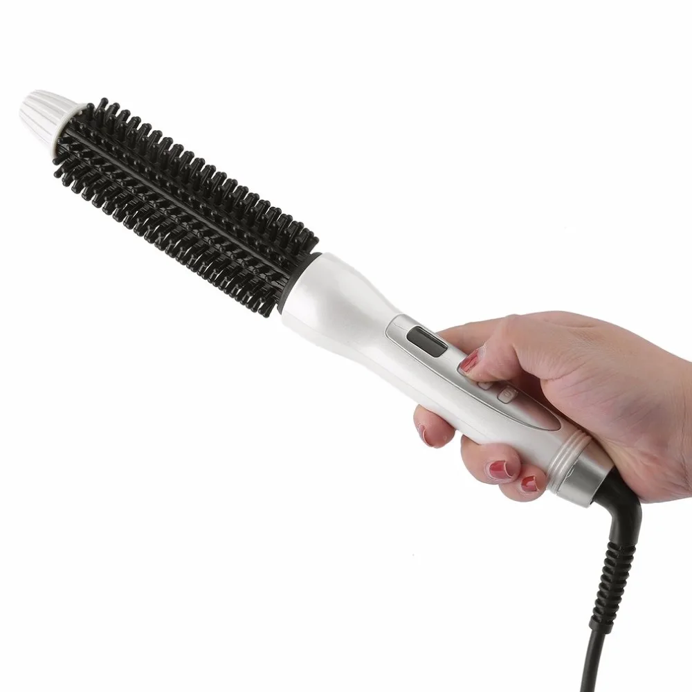 Инструмент для укладки волос, регулируемая температура, электрические щипцы для завивки волос, портативные щипцы для завивки волос, европейская вилка, расческа для волос, для травального салонного использования