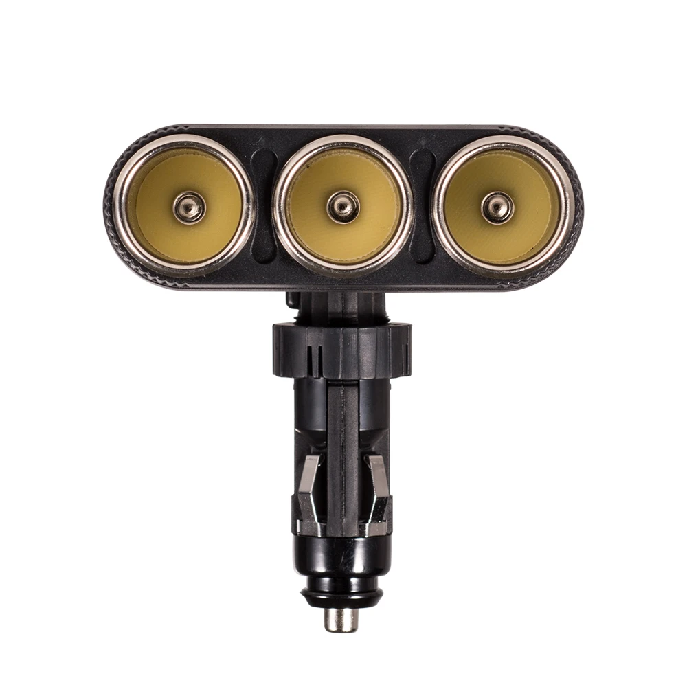 3 Hole Auto Charger DC 12V Car Accessories Cigarette Lighter Socket