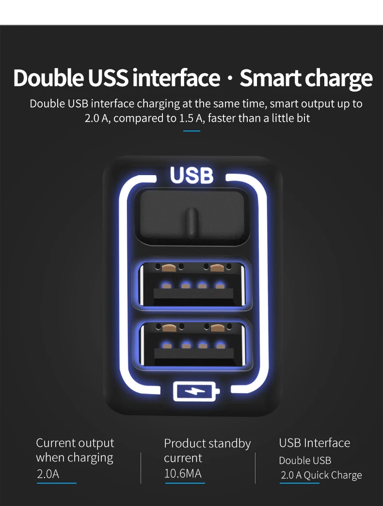 Автомобильное USB зарядное устройство Быстрая зарядка 2.0A 220 В 2 порта USB2.0 для iphone Micro usb type C Зарядка для телефона Suzuki все модели универсальные