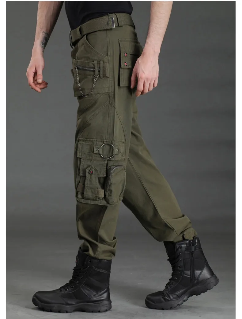 Outdoor Camouflage Multi Pockets Casual Pants Men's Military Tactical  Trousers Overalls 