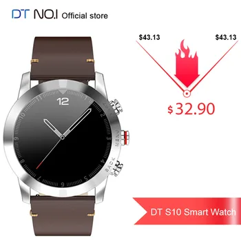 

DT NO.1 S10 Full TouchScreen Smart Watch Detachable Design Wristband Large Battery Caller ID Display Sport Smart Watch Bracelet