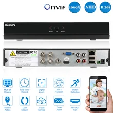 KKmoon 4CH полный 1080N/720 P AHD камера цифровой видеорегистратор гибридный видеорегистратор сетевой видеорегистратор c выходом HDMI P2P облачная сеть Onvif цифрового видео Регистраторы Поддержка e-mail приложение-будильник Conrtol