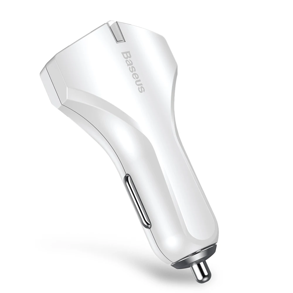 Автомобильное зарядное устройство Baseus Dual USB Quick Charge QC3.0 с светодиодный