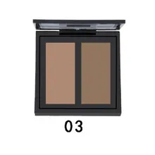 Двухцветная Женская косметическая пудра для лица бронзатор косметика, для макияжа лица контуринг лица Контурирование пудрой хайлайтер