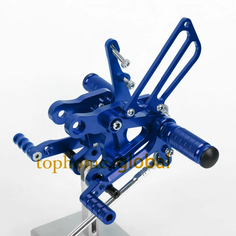 CNC Motorcycle Parts Blue Rearsets Foot Pegs Rear Set For HONDA CBR400