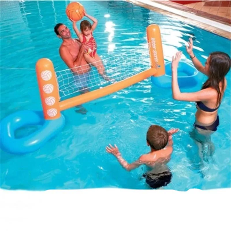 

Inflatable Adult Children Volleyball Rack Swimming Pool Entertainment Volleyball Game PVC Thicken Water Sports Goods G1515