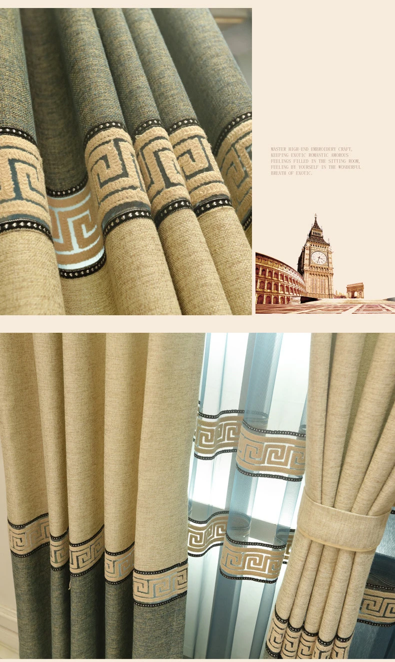 {Byetee} cortinas do quarto de luxo moderno