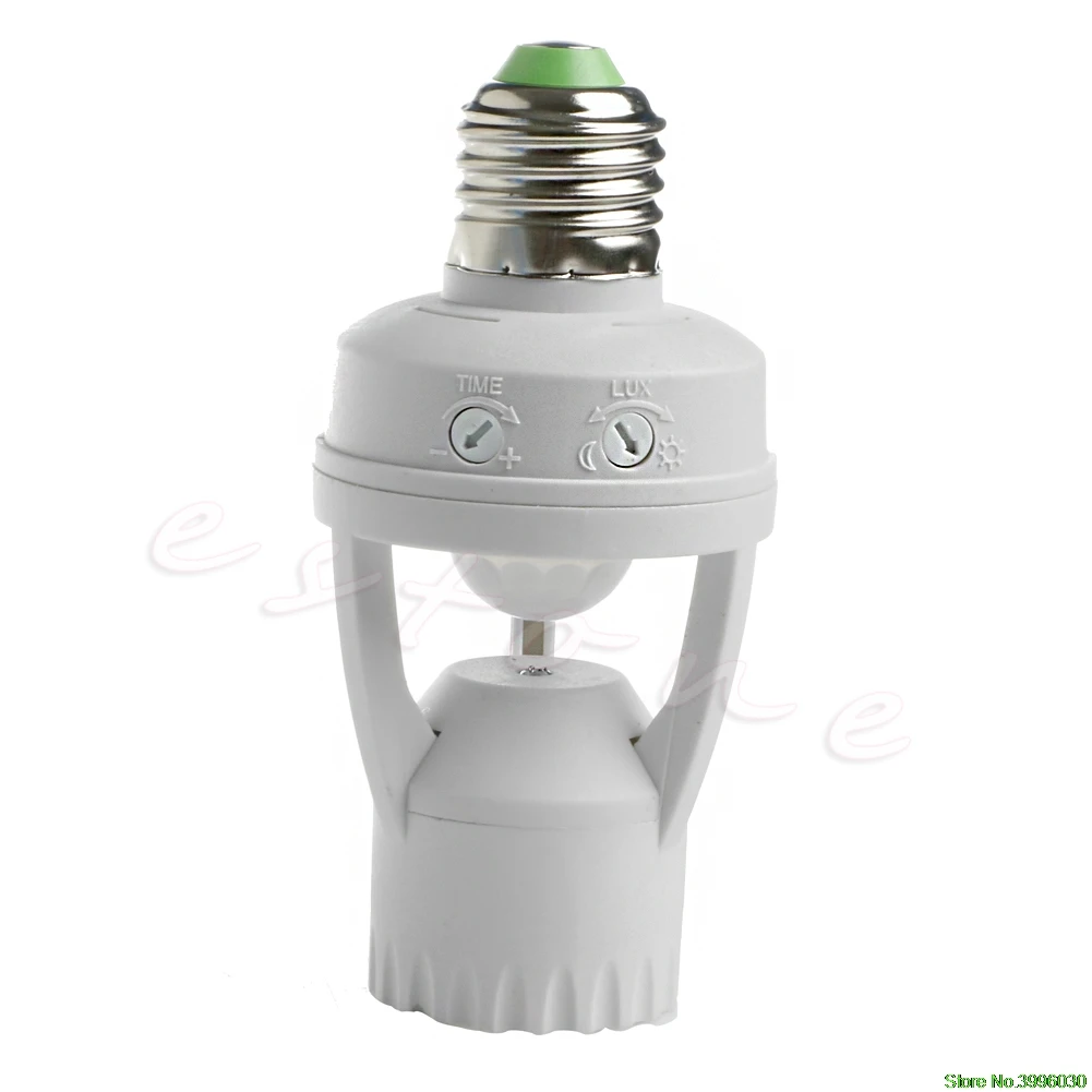 

E27 LED Lamp Bulb Light Holder Switch Infrared PIR Motion Sensor AC 110V 220V