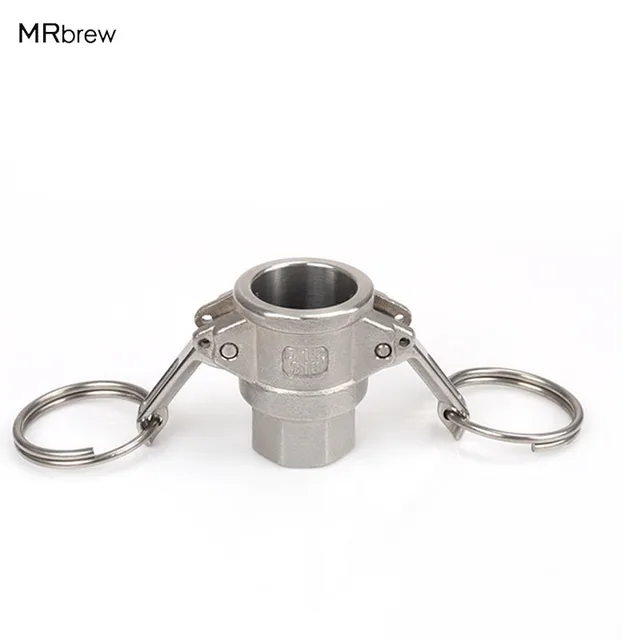 Camlock QD 1/2 Type D, Stainless Steel 316, Homebrew Fitting, 1/2