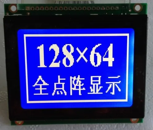 Hot Sell A 3.5 -inch LCD graphics 12864 c blue with white backlight 20 pin Brazil | Электронные компоненты и