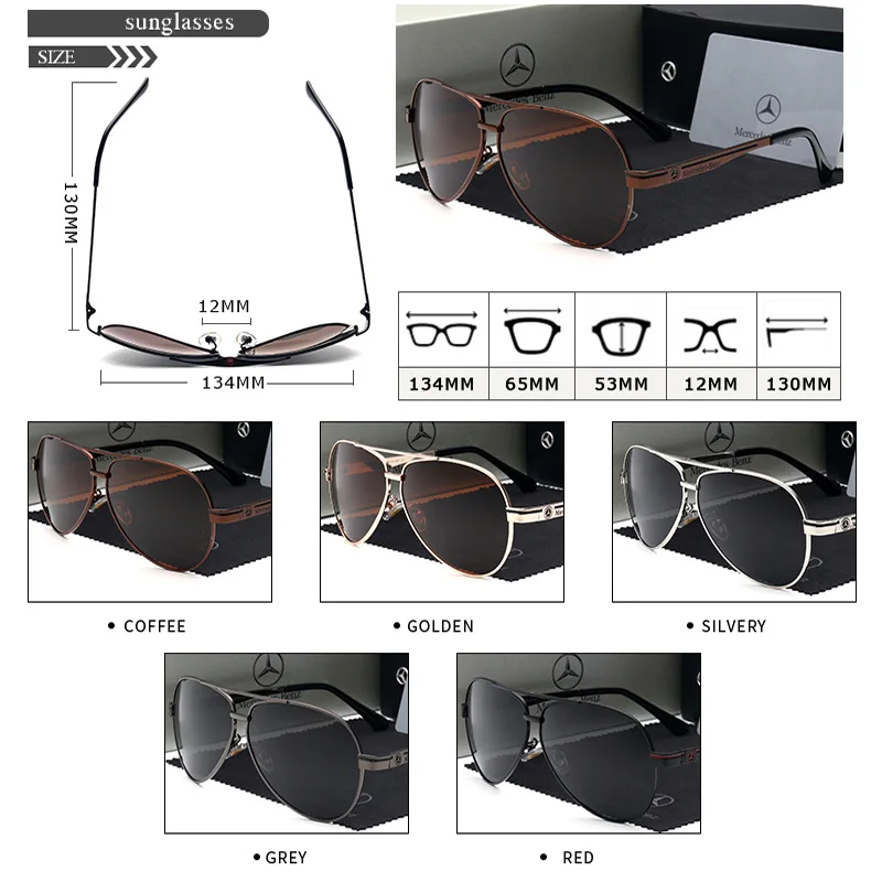 High Quality Classic Luxury Brand Sunglasses Men Polarized Coating Sun Glasses For Men Driver Safe Driving Glasses UV400 MB737