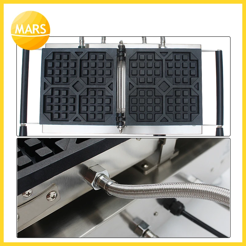 Марс коммерческих Льеж вафельница машина 110v 220v Электрический Бельгия