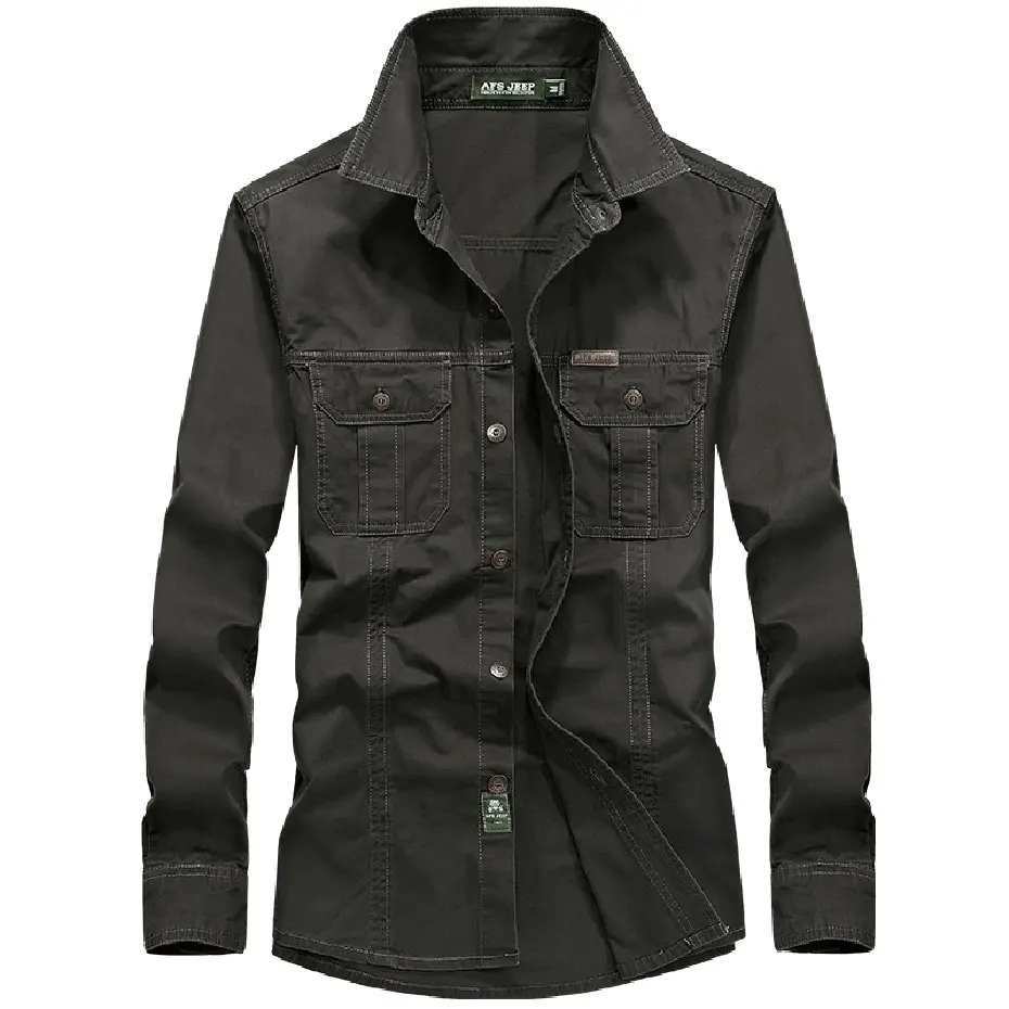 

Spring Autumn Shirts Plus size Casual Men's Cotton LONG Sleeve Dress Shirts Camisa Hombre COLORS Blouse Vestido Clothes