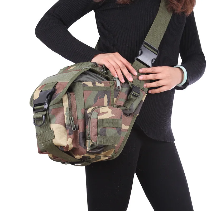 Армейский зеленый Универсальный водонепроницаемый тактический рюкзак на плечо Сумка для кемпинга путешествия на открытом воздухе