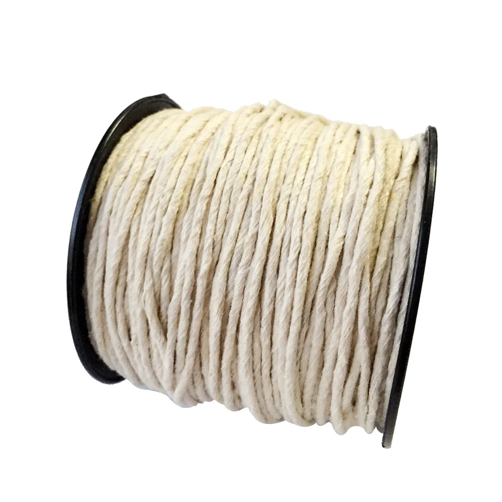 Wholosale 100m White Cotton DIY Braided Pure Cotton Rope Cord String
