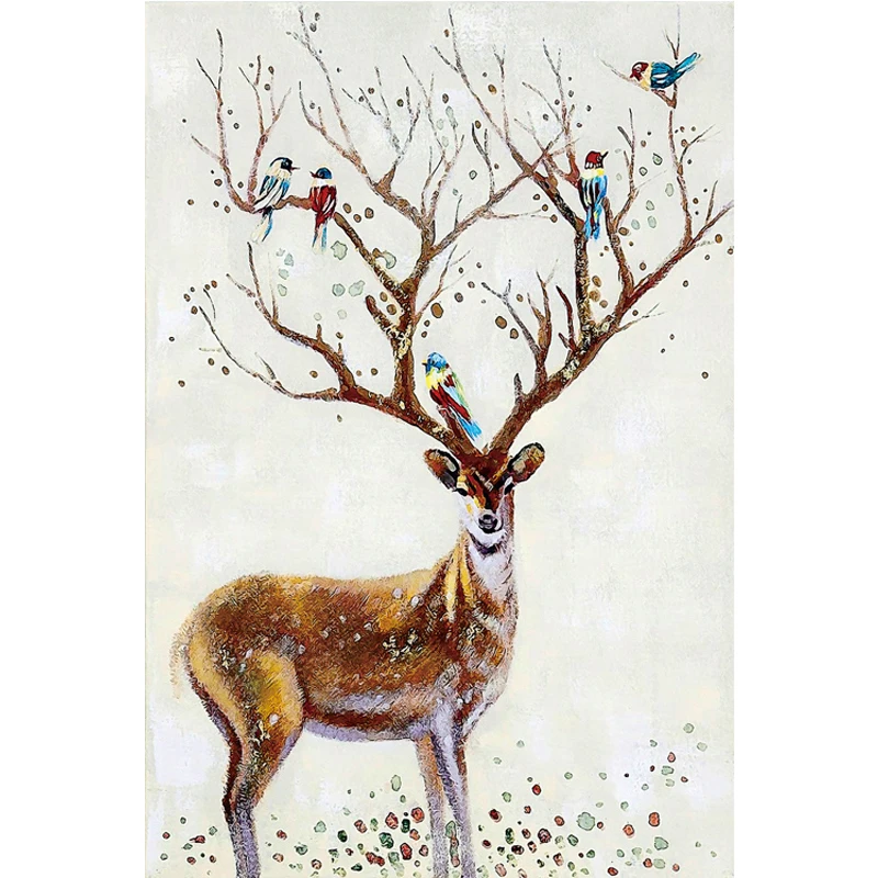

Grownups 1000 Piece Long Deer Animals Jigsaw Puzzle Toy 1000 Pieces Toys Landscape Wooden Paper Puzzles New Year Gift for Kids