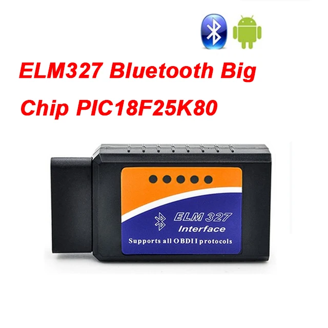 ELM327 WiFi с чипом PIC18F25K80 беспроводной OBDII диагностический инструмент для IPhone/Android/PC ELM 327 V1.5 автоматический сканер - Цвет: BIG BT