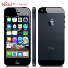 Usine déverrouillé APPLE iPhone 5 Cellulaire D’origine Téléphone iOS 8 OS Dual core 1G RAM 16 GB 32 GB 64 GB ROM 4.0 pouce 8MP Caméra WIFI 3G GPS