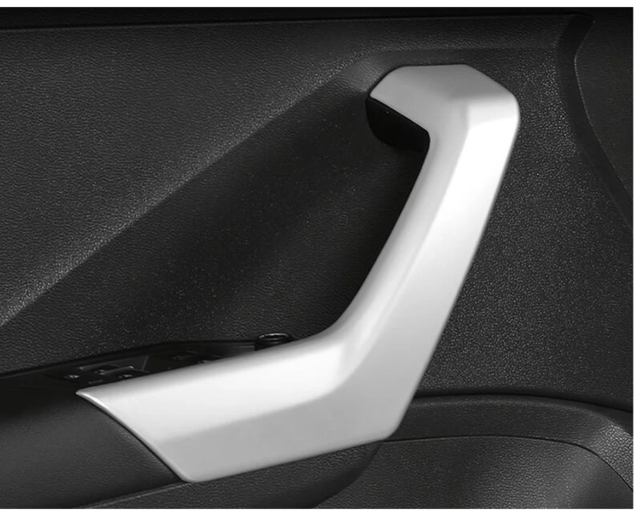 Авто аксессуары для Volkswagen T-Roc T Roc ABS внутренняя ручка тянуть дверная ручка Крышка отделка матовый из углеродного волокна стиль