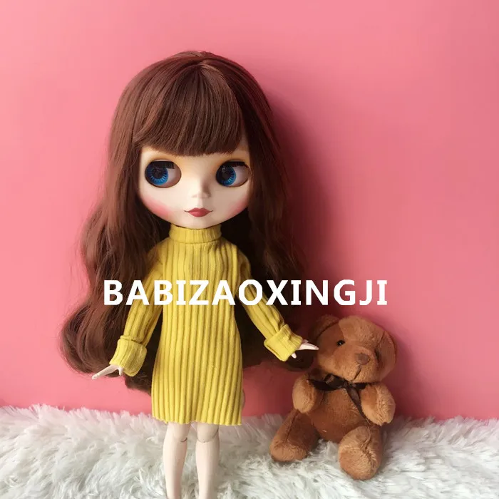 1/6 bjd blyth Кукла Одежда Pullip кукла аксессуары модный цветной свитер для 30 см кукла blyth Одежда для Барби