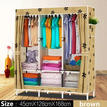 

Oxford cloth Wardrobe Closet Large And Medium-sized Cabinets Simple Folding Reinforcement Receive Stowed Clothes