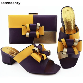 

New Arrival Fashion Shoes 2019 Women Shoes African Party Shoes and Bags To Match for Wedding Nigerian Shoes and Matching Bags