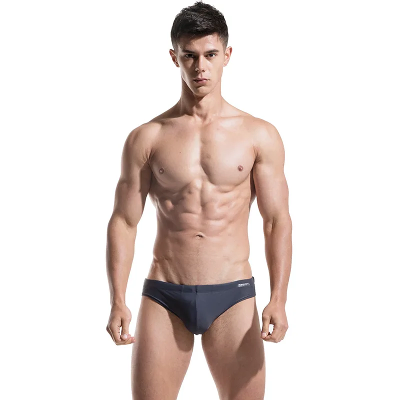 

Swimming trunks for men wear pool shorts swimsuit low waist bikini briefs swimwear maillot de bain triangular printed
