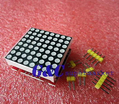 

1pcs Red MAX7219 dot matrix module microcontroller module