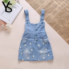 12 M-3 T Bébé Filles Salopette Enfants Vêtements D’été Denim Jeans Robe Fleurs Tenues Enfant Shorts Vêtements bébé Outwear