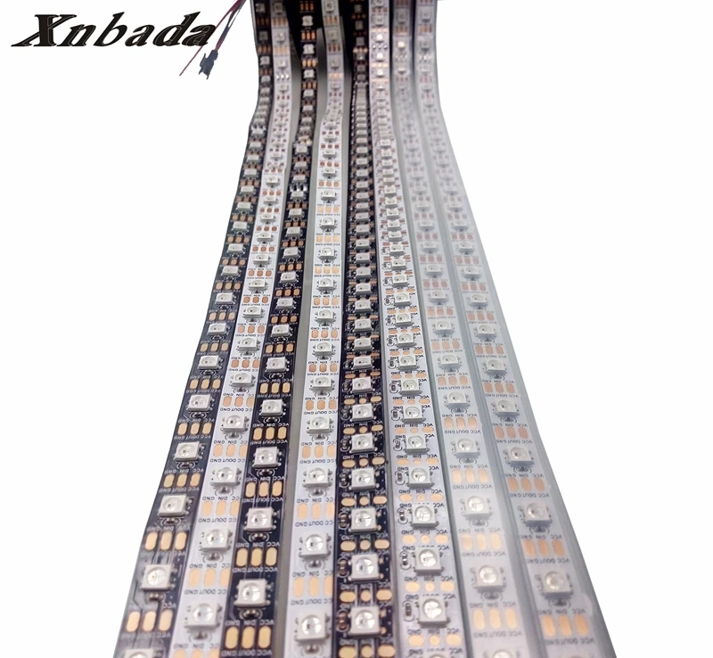 Индивидуальная длина WS2812B индивидуально Адресуемая WS2812 IC 5050SMD RGB Светодиодная