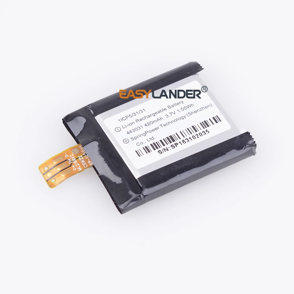 Easylander 443031 3 7 V 420mAh запасная литий-полимерная батарея для умных часов GPS DVR игрушки