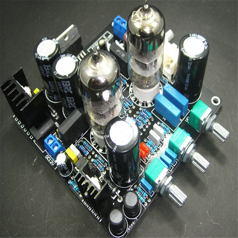 6N3 push TDA7379 38W * 2 gallstone смешанный продукт 12V DC boost автомобильный усилитель ламповый