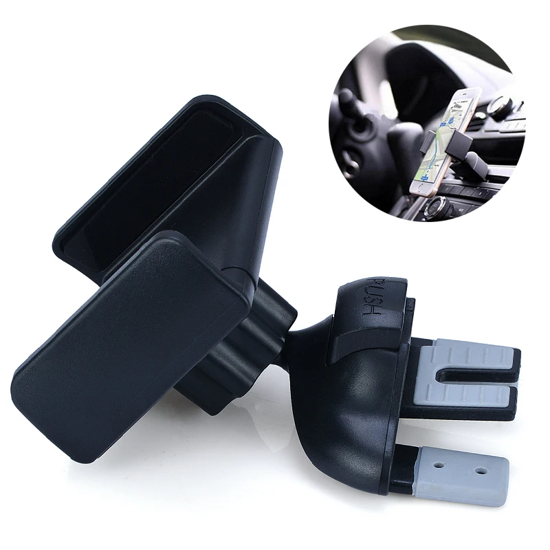 MAYITR Car Phone Mount CD Slot Holder for i-Phone Magnetic Holder Stand Clip Cell Phone Holder for Huawei Tablet GPS
