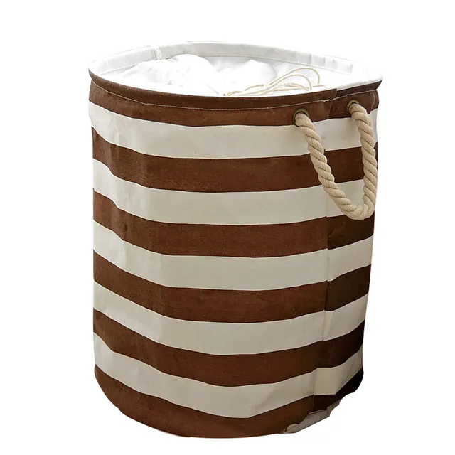 mediterranean home decor laundry storage basket folding waterproof canvas kids room decor toy storage baskets