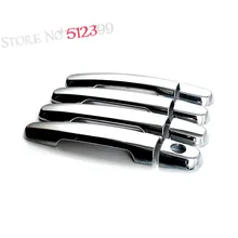 8 шт./компл. хромированная наружная дверная ручка(с одним отверстием) Накладка для Toyota Vios Yaris седан автомобильный Стайлинг