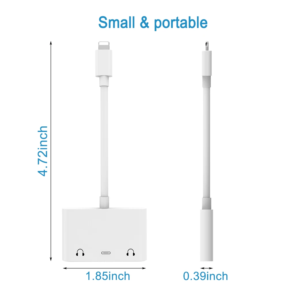 Аудио адаптер для Lightning-Dual DC3.5 мм наушники Aux jack телефонный звонок разветвитель зарядки адаптер для iPad iPhone X/XS/XR/8/7