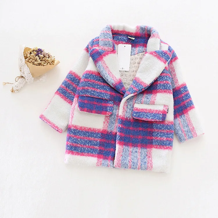 Girl Autumn Winter Woolen coat New 2016 Fashion Baby Girls Wool blazer Coat Jacket Children Outwear romantic purple trench Coat цена Girl Autumn Winter Woolen coat New 2016 Fashion Baby Girls Wool blazer Coat Jacket Children Outwear romantic purple trench Coat цены онлайн