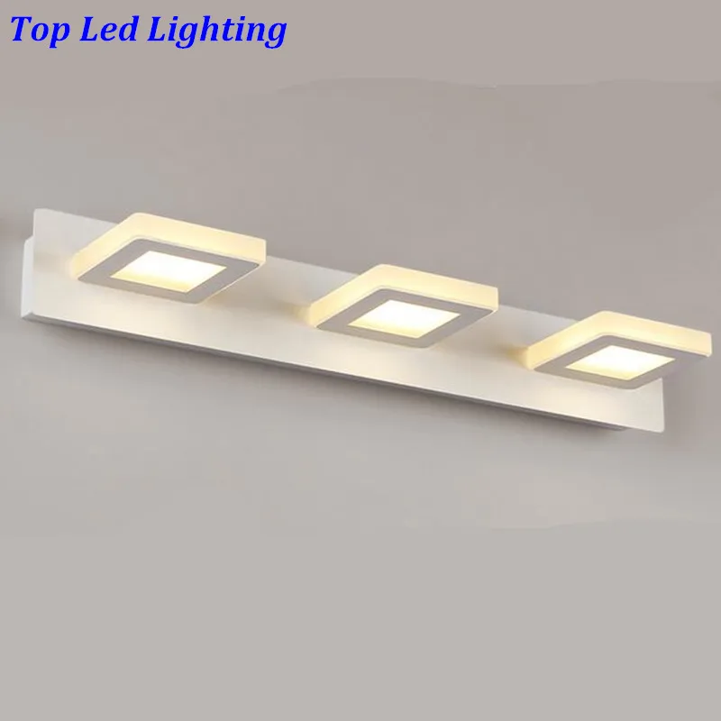 impermeabile fashion acryl led 9 w luci specchio per il bagno corridoio 3 teste 48 cm